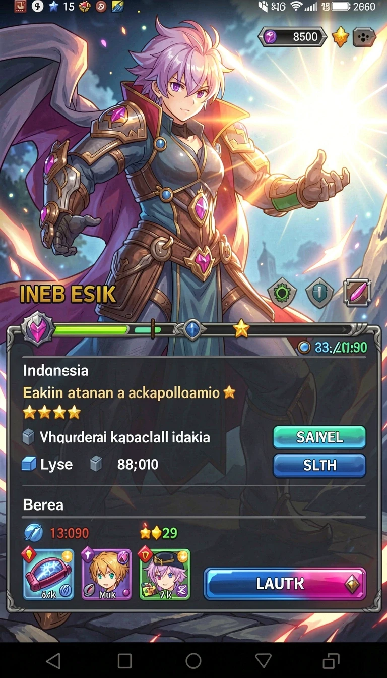 Galeri pratinjau visual idnraja build APK resmi terbaru